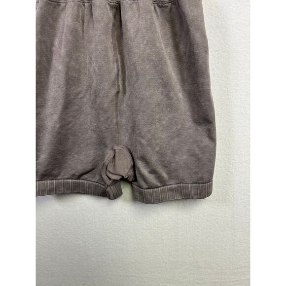 Aeropostale Gray Seamless Workout Bodysuit Medium Active Gym Athleisure - Picture 3 of 12